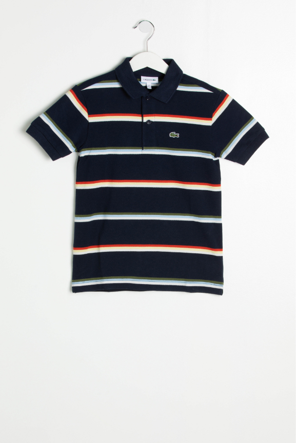 LACOSTE Striped Polo Shirt