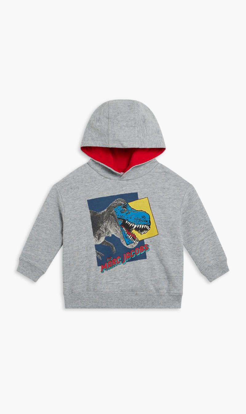 Marc Jacobs Grey Hooded Sweatshirt for Boys | The Deal Outlet