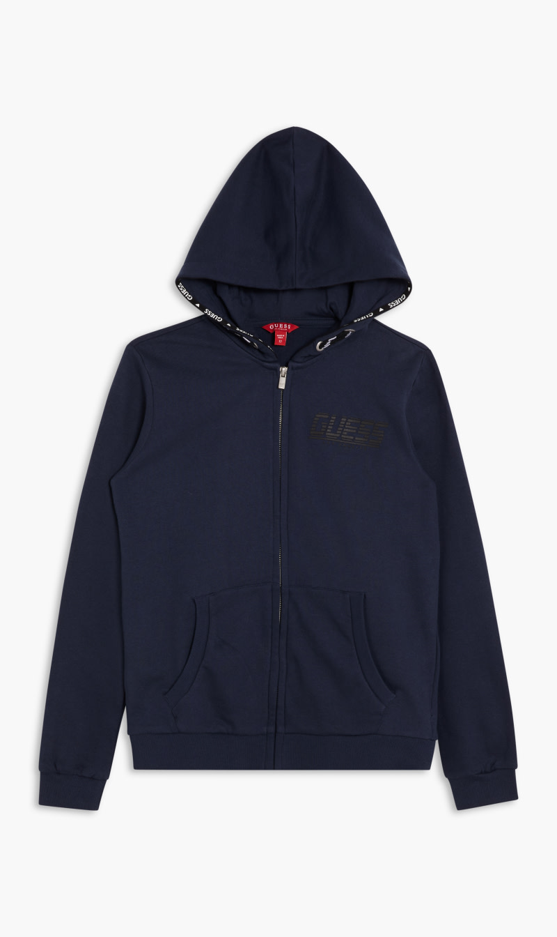 Zip Closure Hoodie, Blue