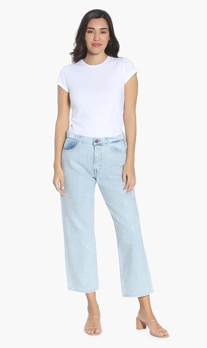 Replay Whitson Studs Relaxed Fit Jeans
