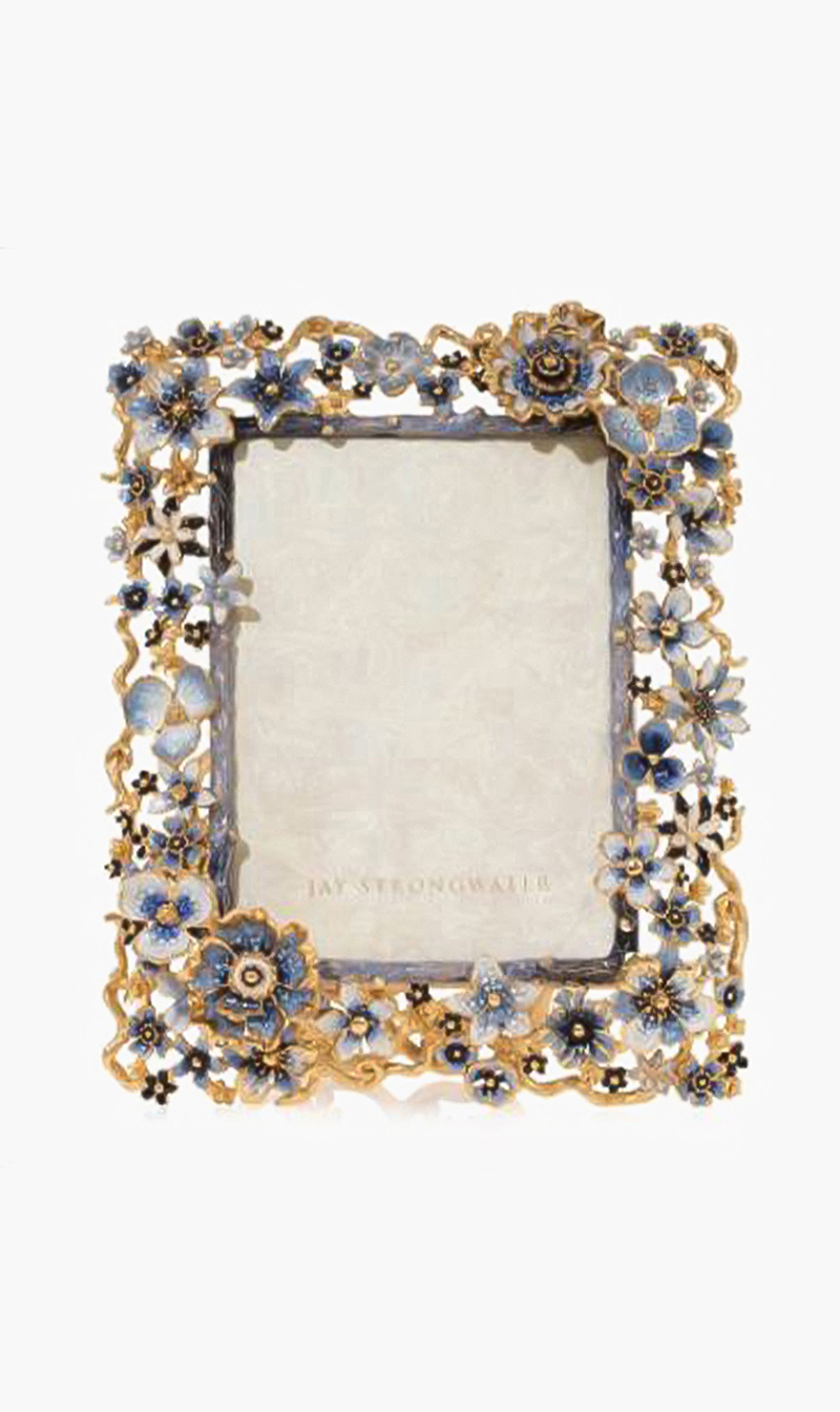 Jay Strongwater Cluster Flower 5" X 7" Frame