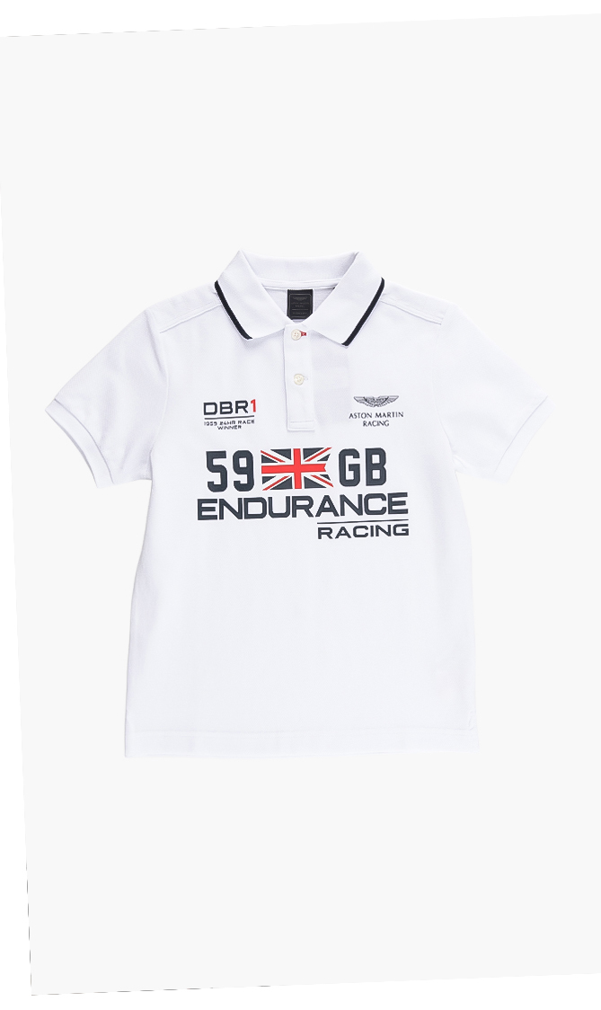 Hackett London Aston Martin Racing Mini Union Flag Polo