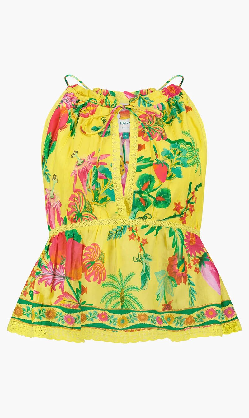 Farm Rio Yellow Delicate Fruit Garden Sleeveless Blouse for Women | The Deal Outlet
Farm Rio Yellow Delicate Fruit Garden Sleeveless Blouse for Women | The Deal Outlet