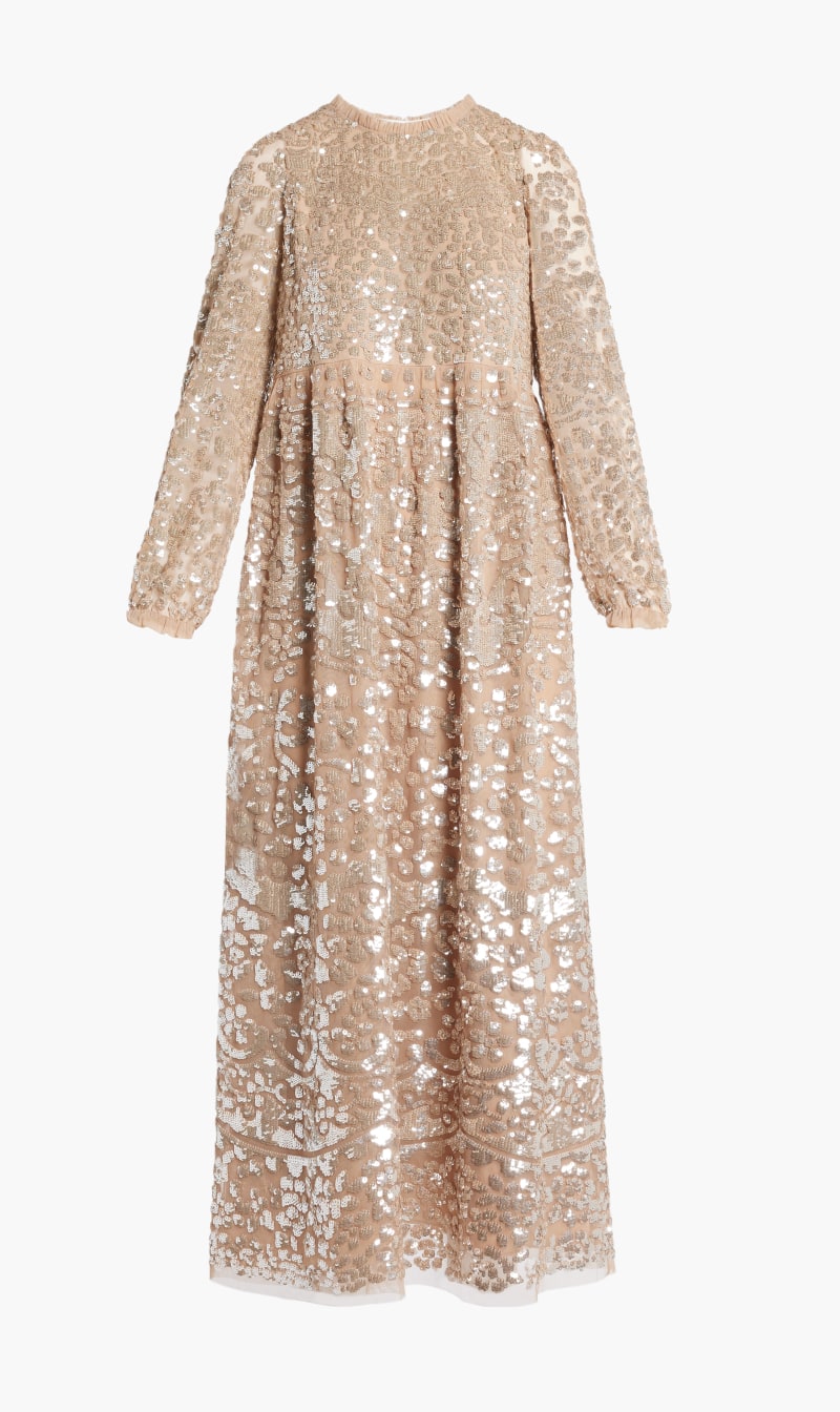 Needle & Thread Gold Lucille Gloss Long Sleeve Ankle Gown for Women | The Deal Outlet
Needle & Thread Gold Lucille Gloss Long Sleeve Ankle Gown for Women | The Deal Outlet