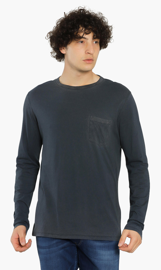 Replay Chest Pocket Long Sleeve T-shirt