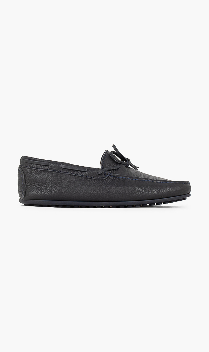 Vilebrequin Fred Grained Leather Loafers