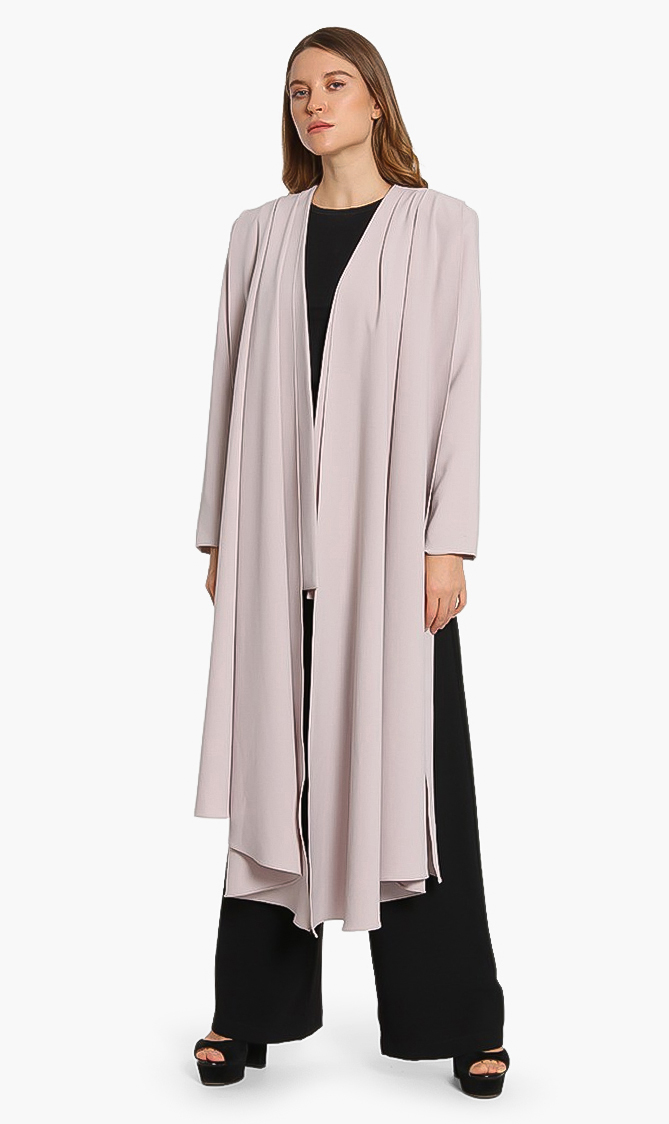 Lama Jouni Pleated Overlay Jacket