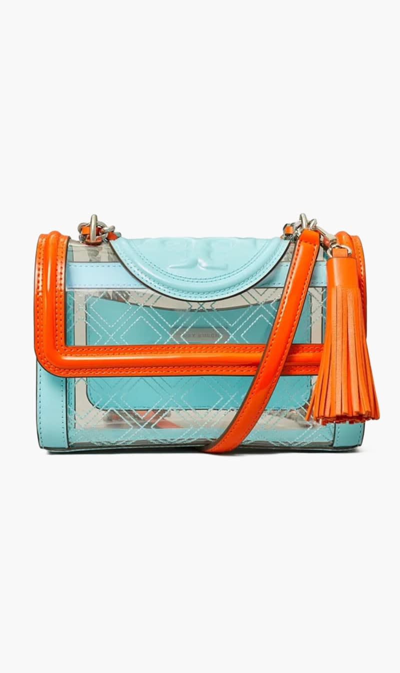 Tory Burch White Fleming Clear Convertible Shoulder Bag for Women | The Deal Outlet
Tory Burch White Fleming Clear Convertible Shoulder Bag for Women | The Deal Outlet