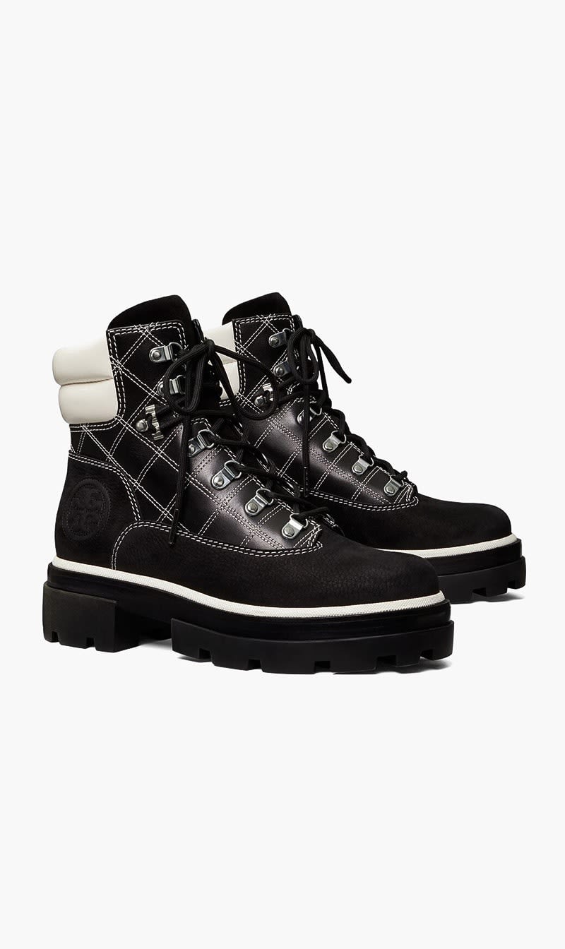 Tory Burch Black Miller Lug Hiker Boot for Women | The Deal Outlet
Tory Burch Black Miller Lug Hiker Boot for Women | The Deal Outlet