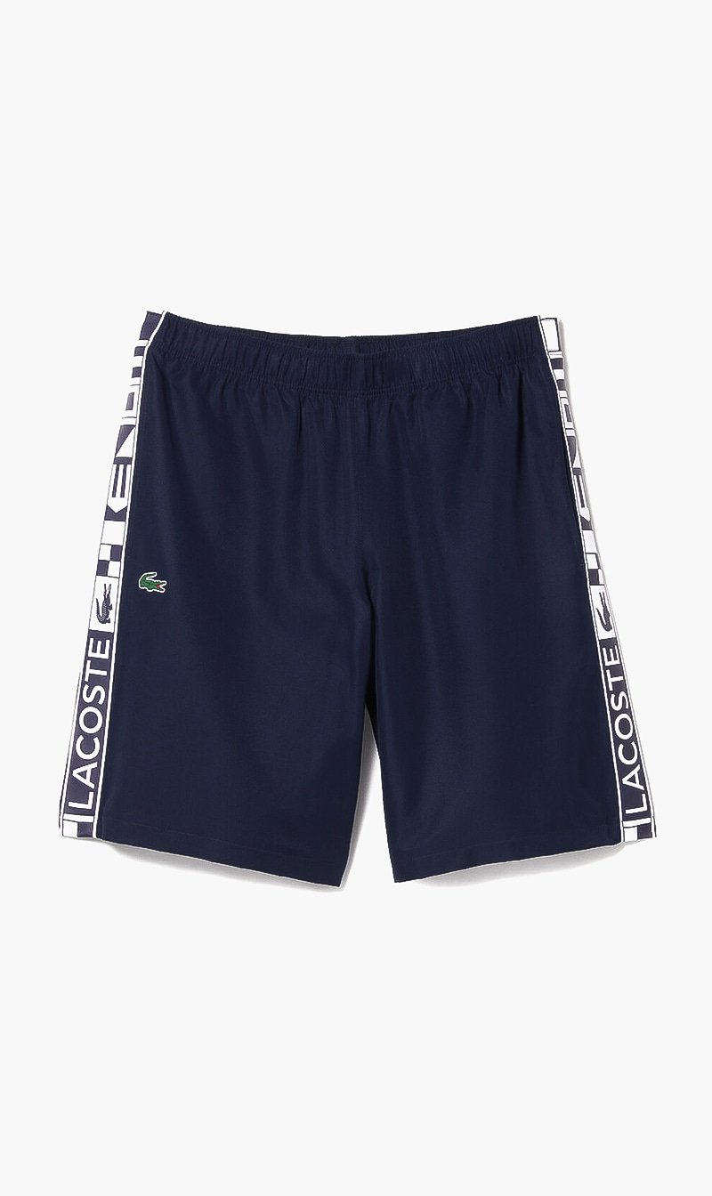 Lacoste Blue Elasticated Logo Shorts for Men | The Deal Outlet
