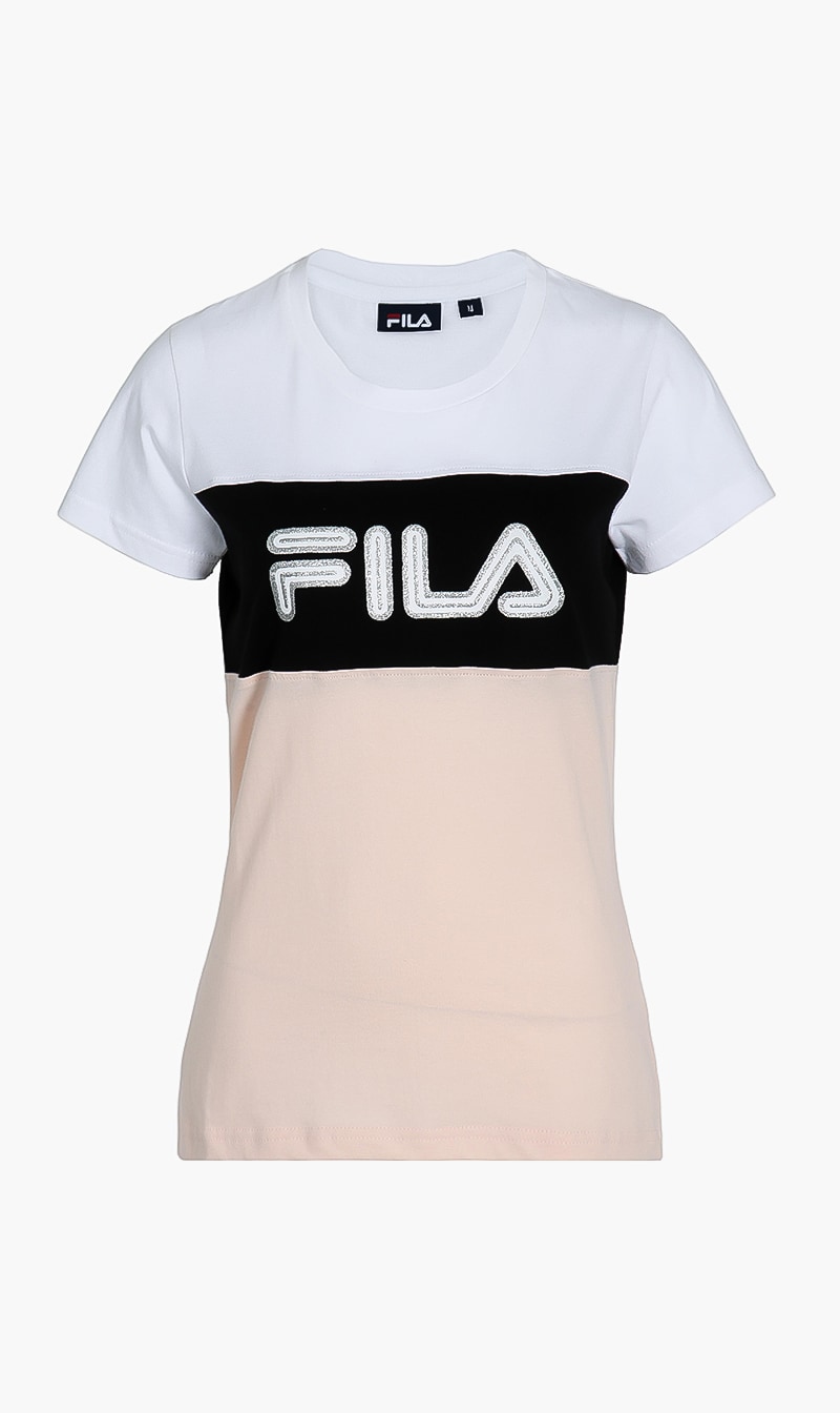 Jakkin Colourblock Pattern T-shirt, Pink