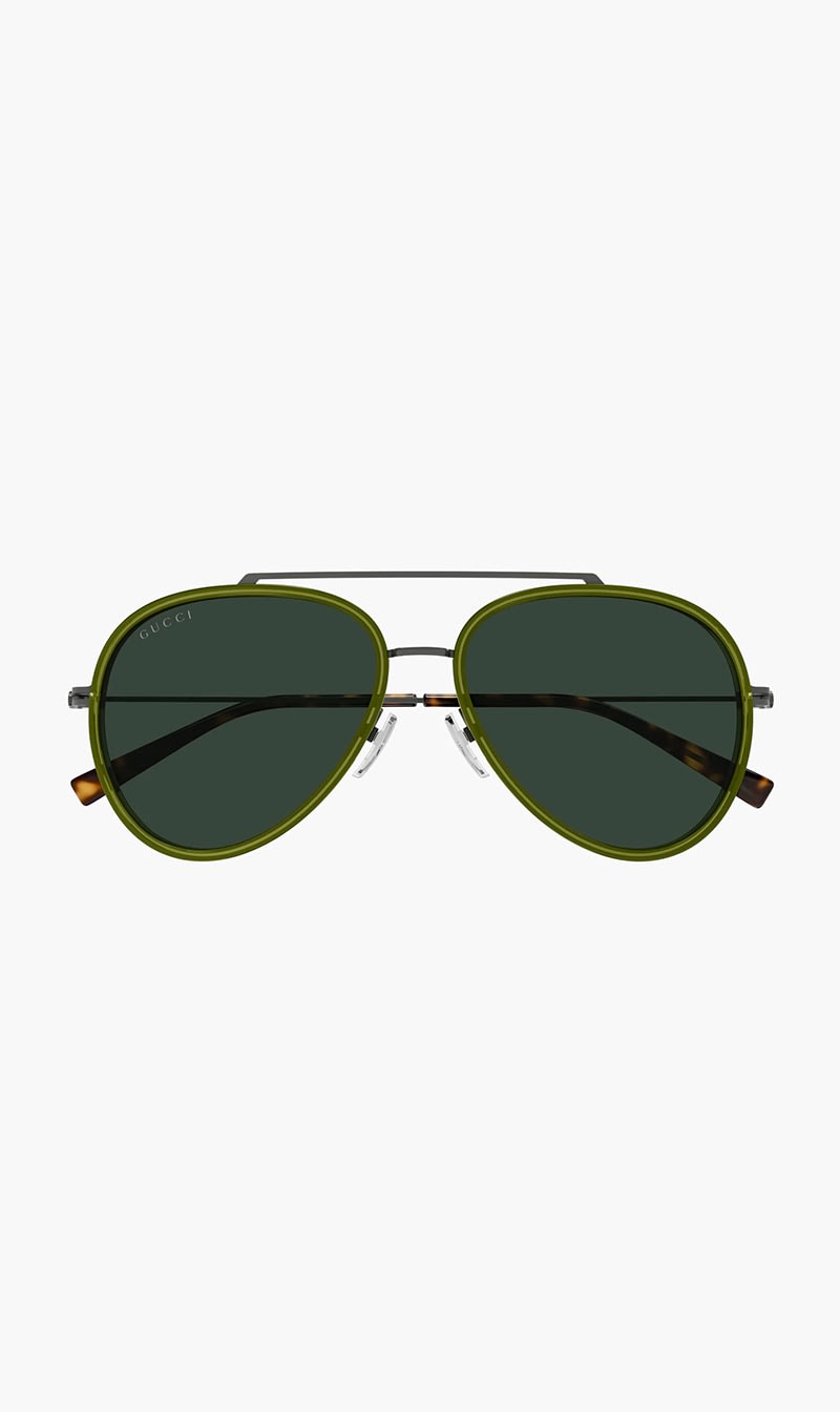 Gucci Green Pilot Sunglasses for Men
Gucci Green Pilot Sunglasses for Men