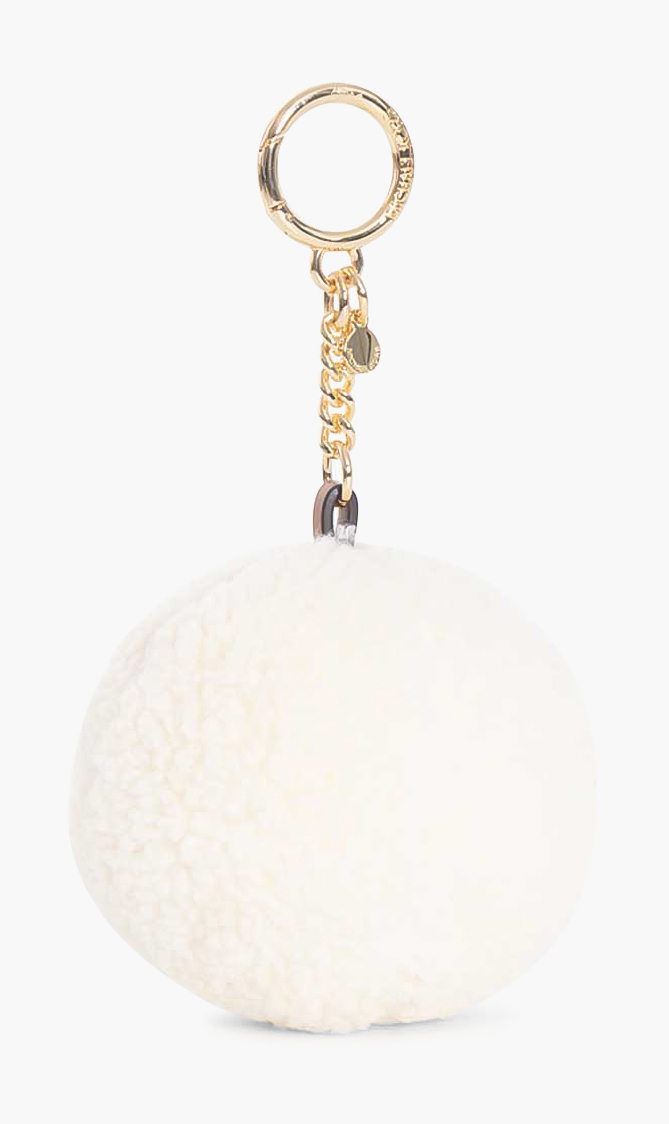 Michael Kors Shearling Pom Key Fob