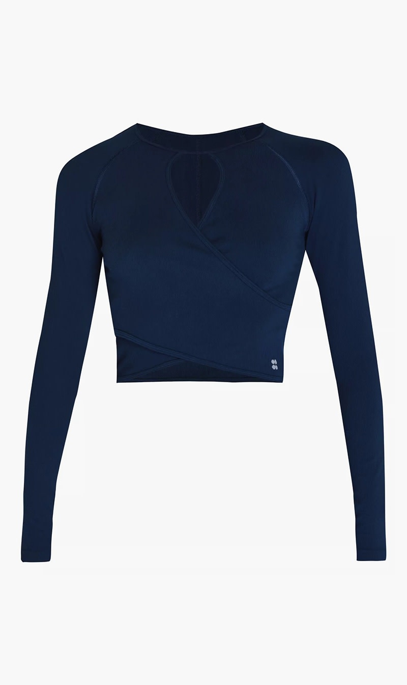Sweaty Betty Blue Mindful Seamless Wrap Tee for Women | The Deal Outlet
Sweaty Betty Blue Mindful Seamless Wrap Tee for Women | The Deal Outlet