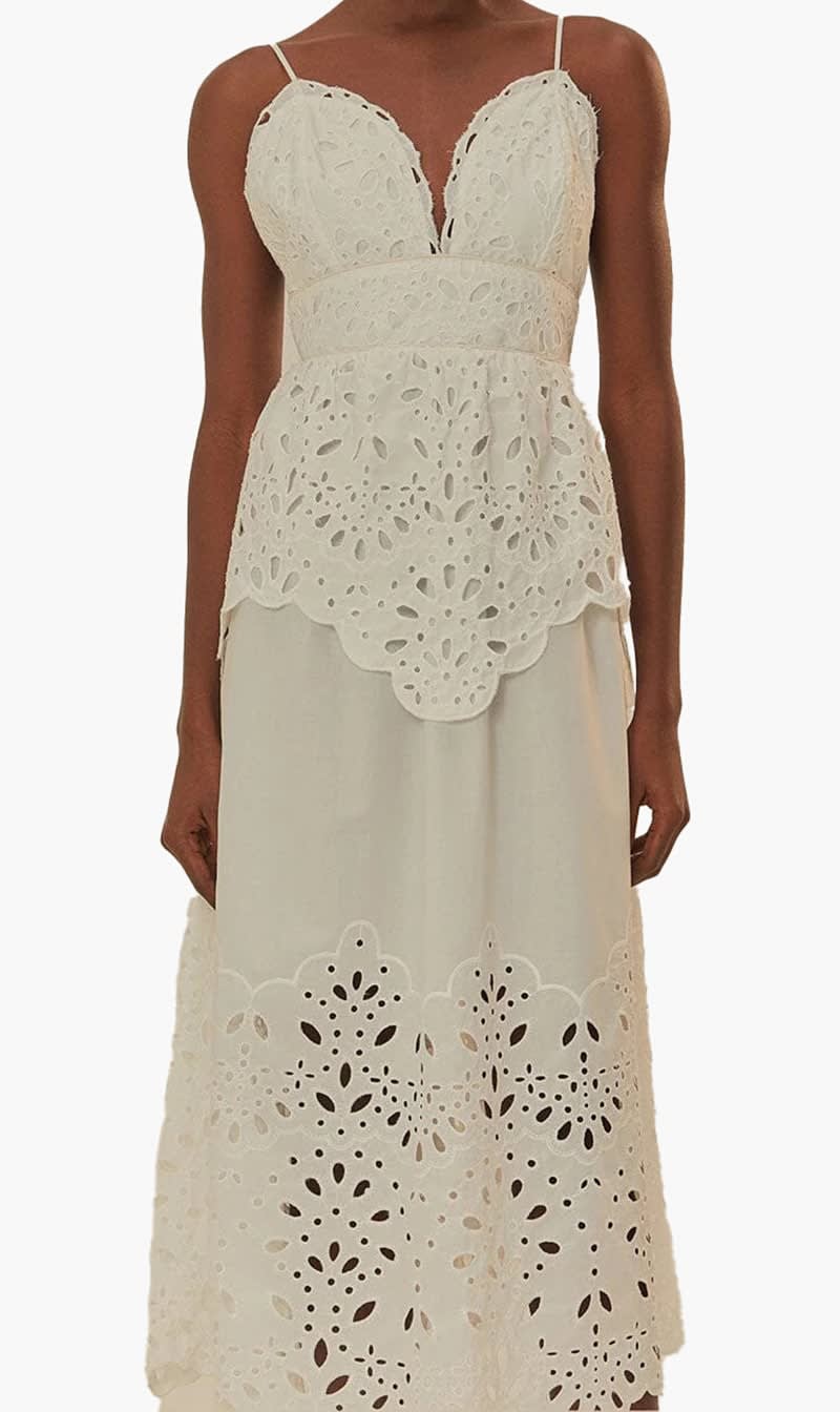 Farm Rio White Laise Sleeveless Maxi Dress for Women | The Deal Outlet
Farm Rio White Laise Sleeveless Maxi Dress for Women | The Deal Outlet