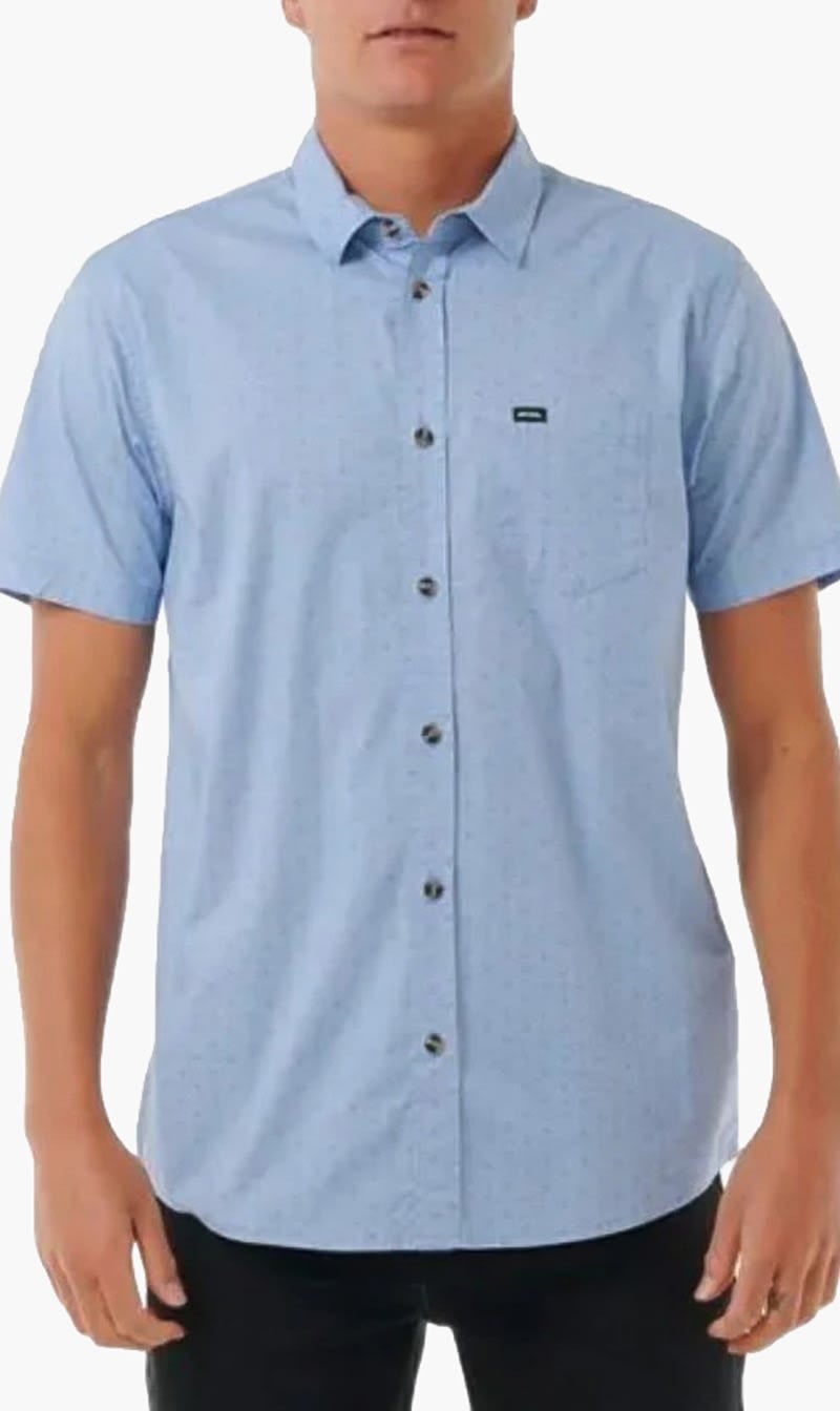 Ripcurl Blue Micro S S Shirt for Men
Ripcurl Blue Micro S S Shirt for Men