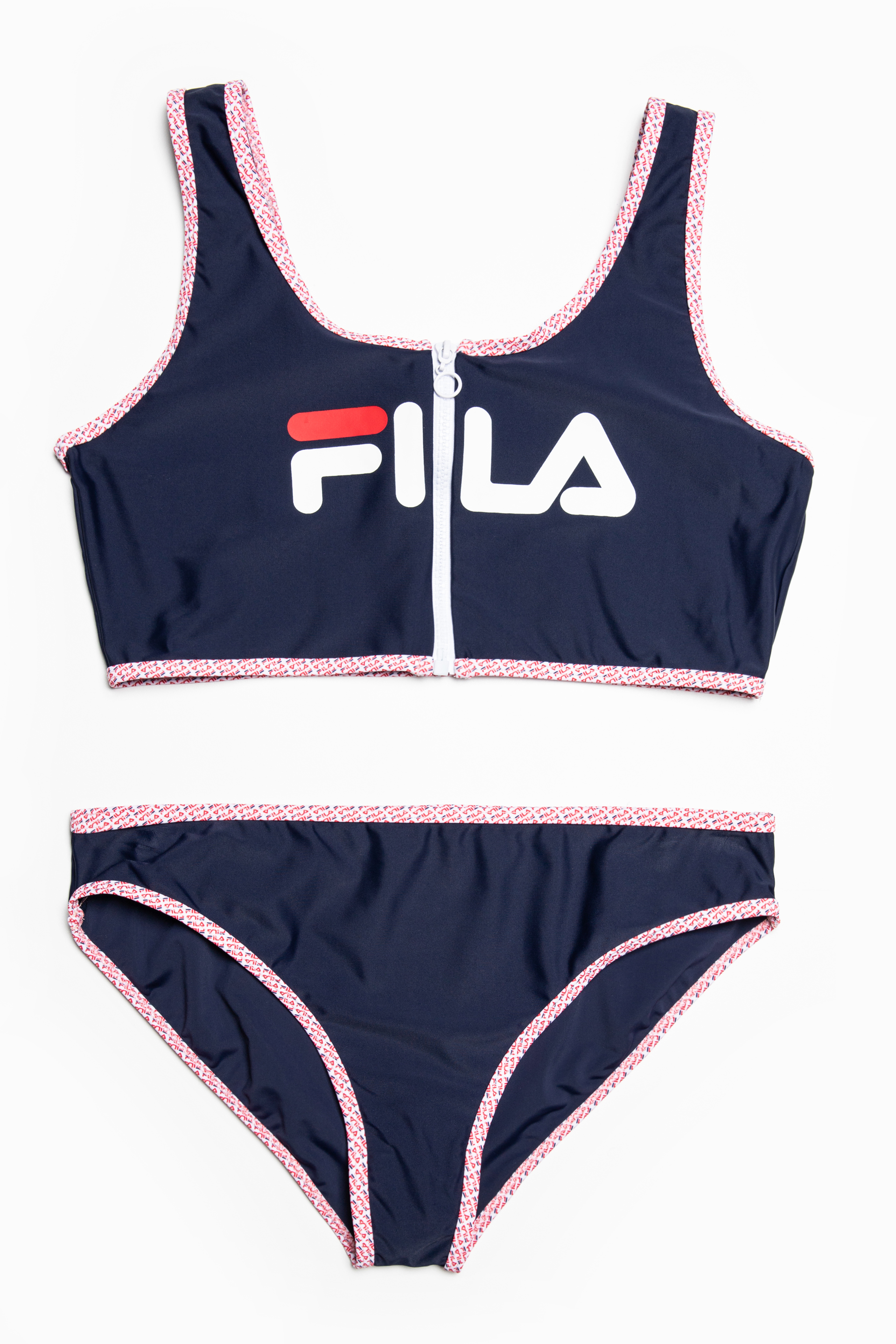 FILA Zip Top Bikini Suit Vest