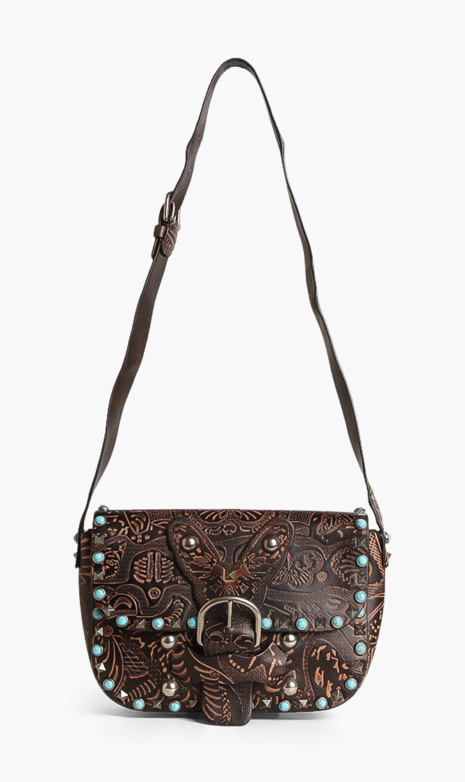 Butterfly Engrave Shoulder Bags
