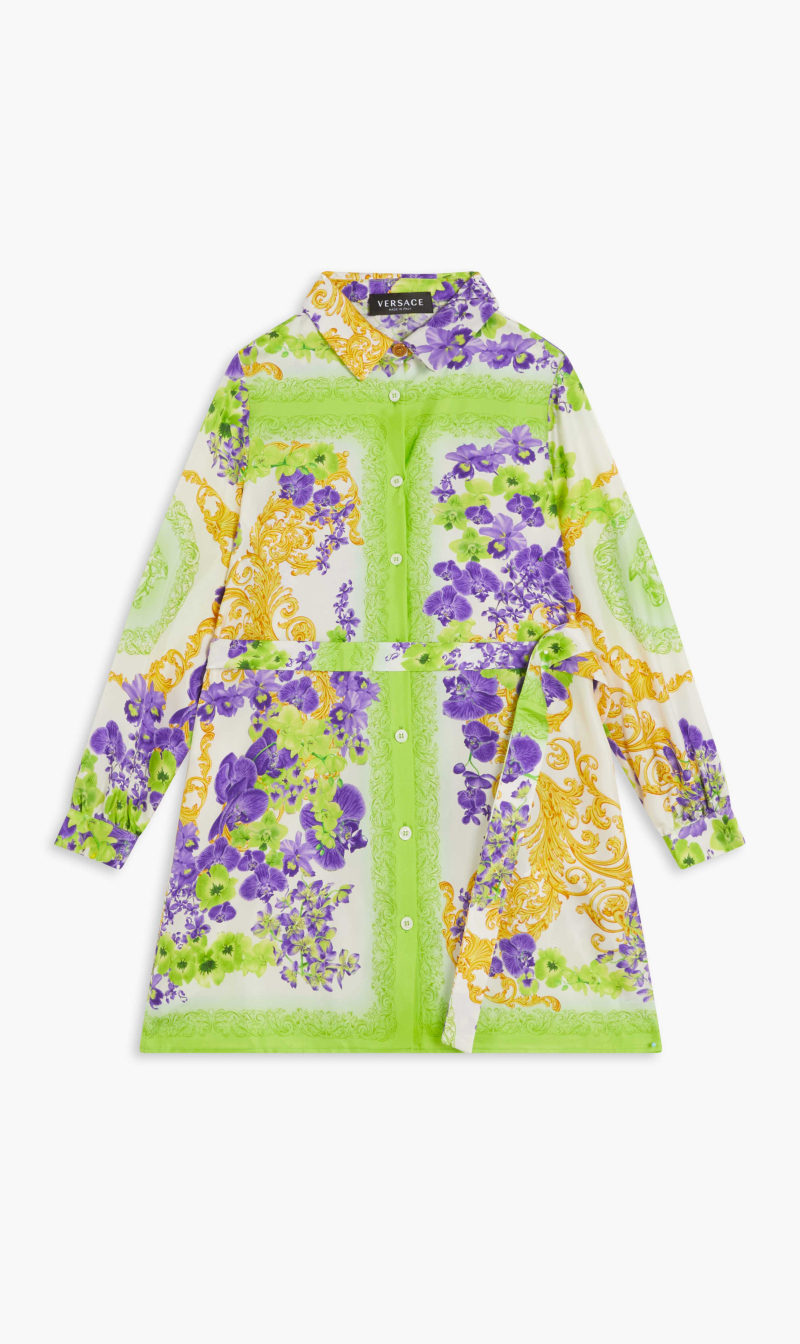 Versace Multi-color Jg Shirt Dress Collared Ls Silk Belted Ao Orchid for Girls | The Deal Outlet
Versace Multi-color Jg Shirt Dress Collared Ls Silk Belted Ao Orchid for Girls | The Deal Outlet