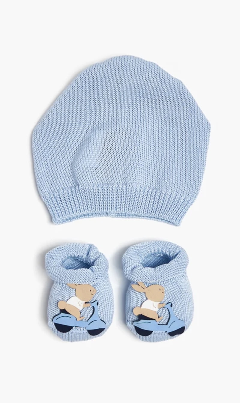 Story Loris Blue Vespa Bunny Hat And Booties Set | The Deal Outlet
Story Loris Blue Vespa Bunny Hat And Booties Set | The Deal Outlet