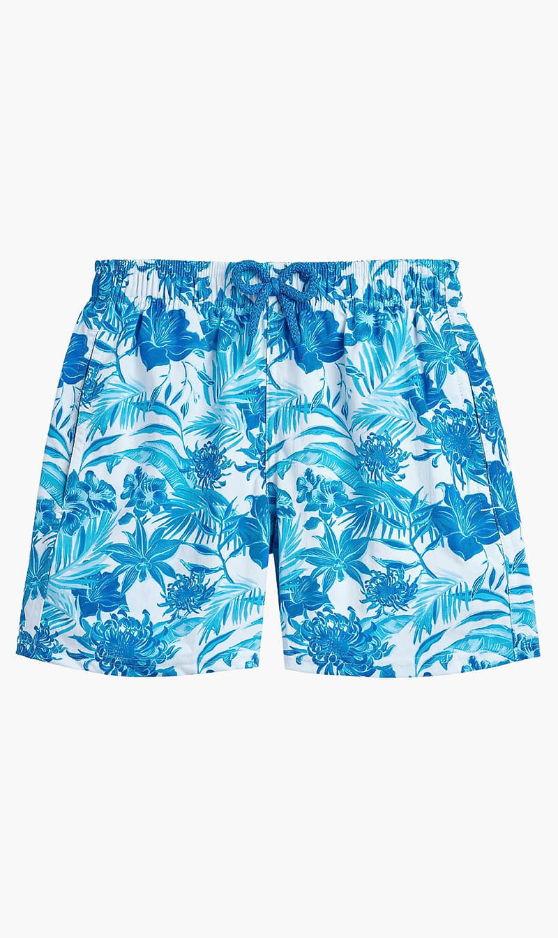 Vilebrequin White Tahiti Flowers Swim Shorts for Boys | The Deal Outlet 
Vilebrequin White Tahiti Flowers Swim Shorts for Boys | The Deal Outlet