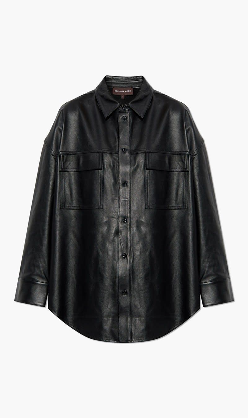 Michael Kors Black Leather Shirt for Women | The Deal Outlet
Michael Kors Black Leather Shirt for Women | The Deal Outlet