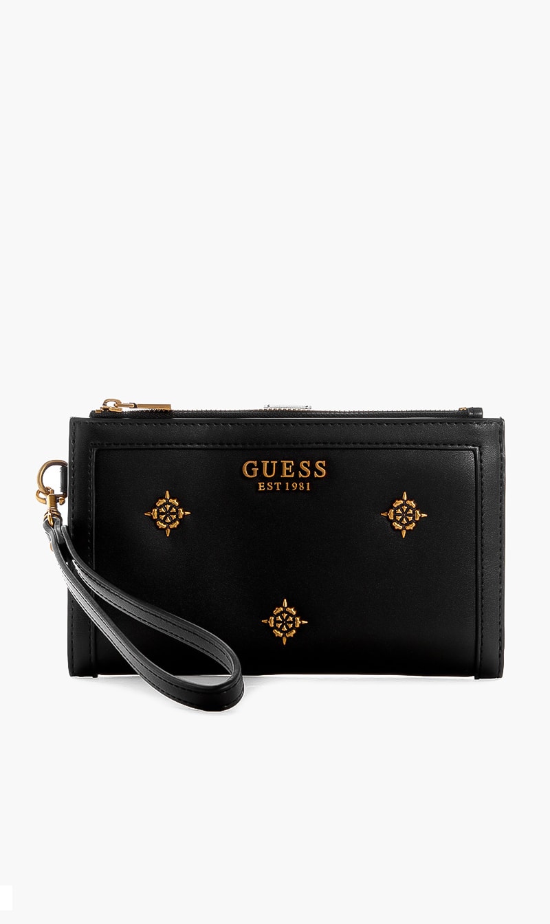 Abey Long Zip Wallet, Black