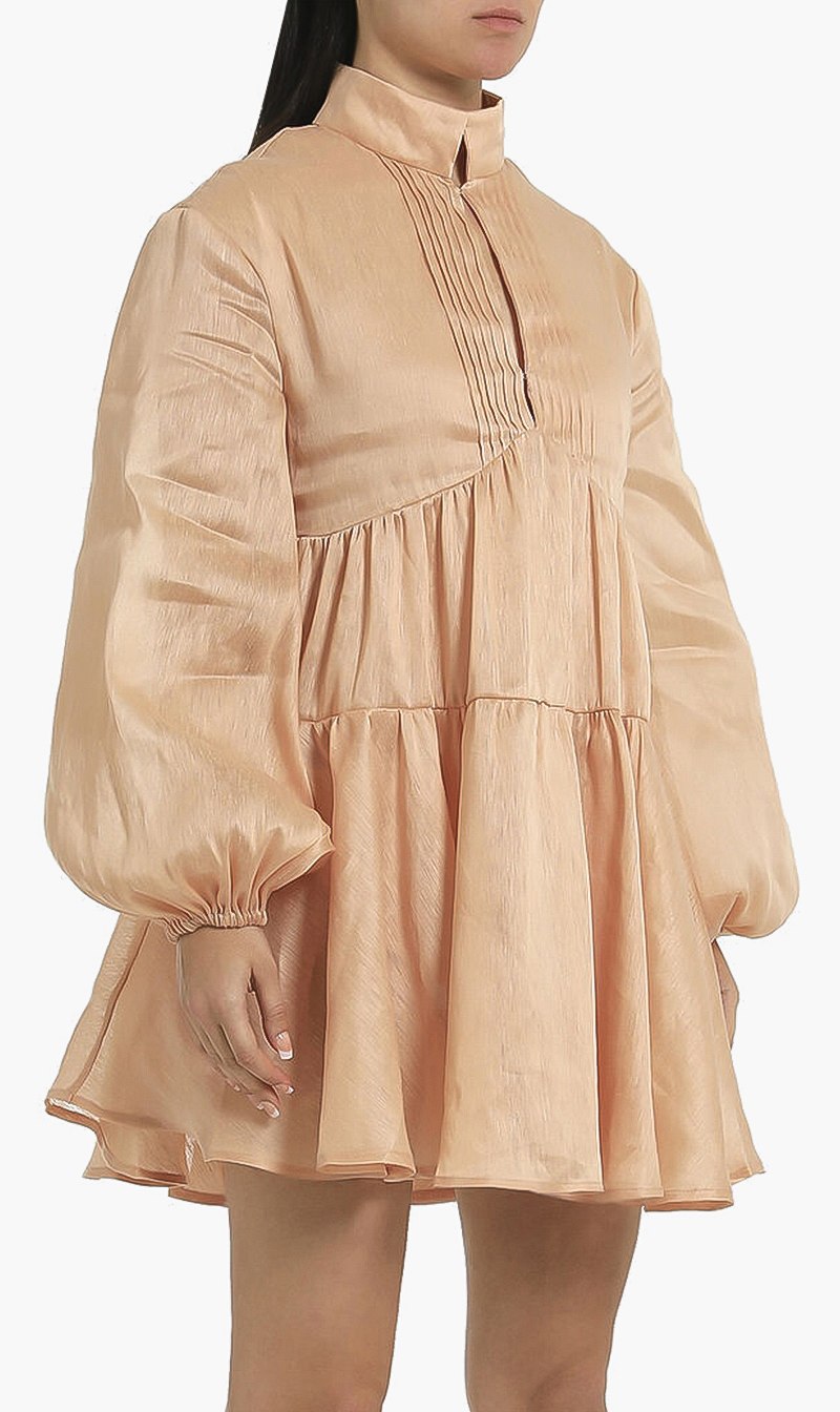 Long Sleeve Mini Dress, Pink