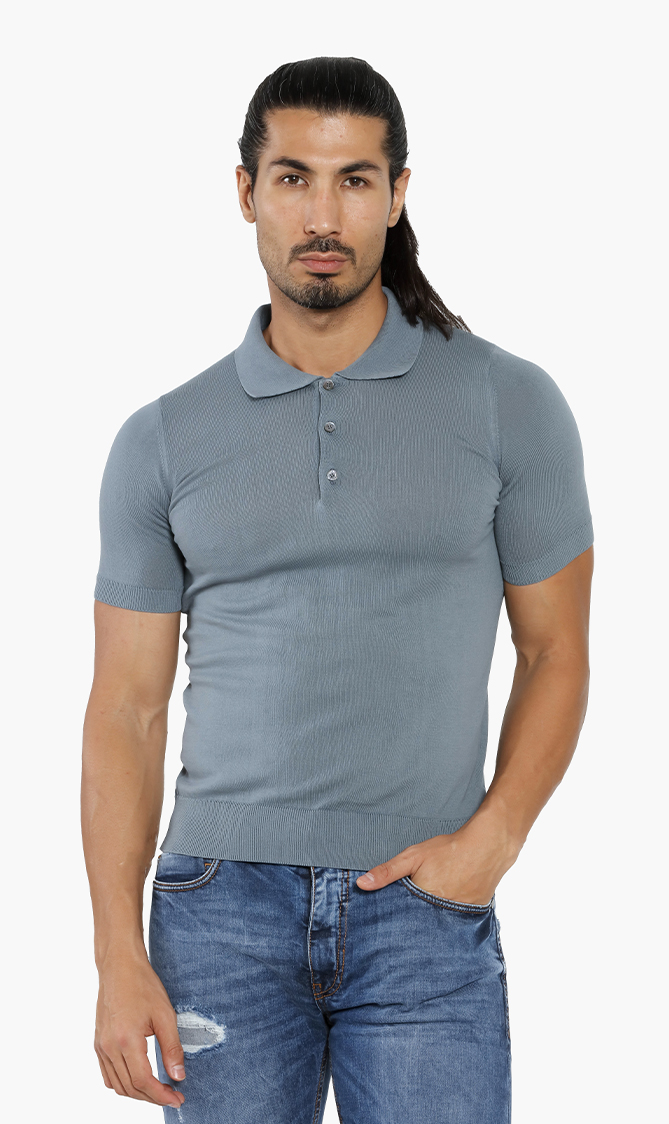 Knit Polo Shirt