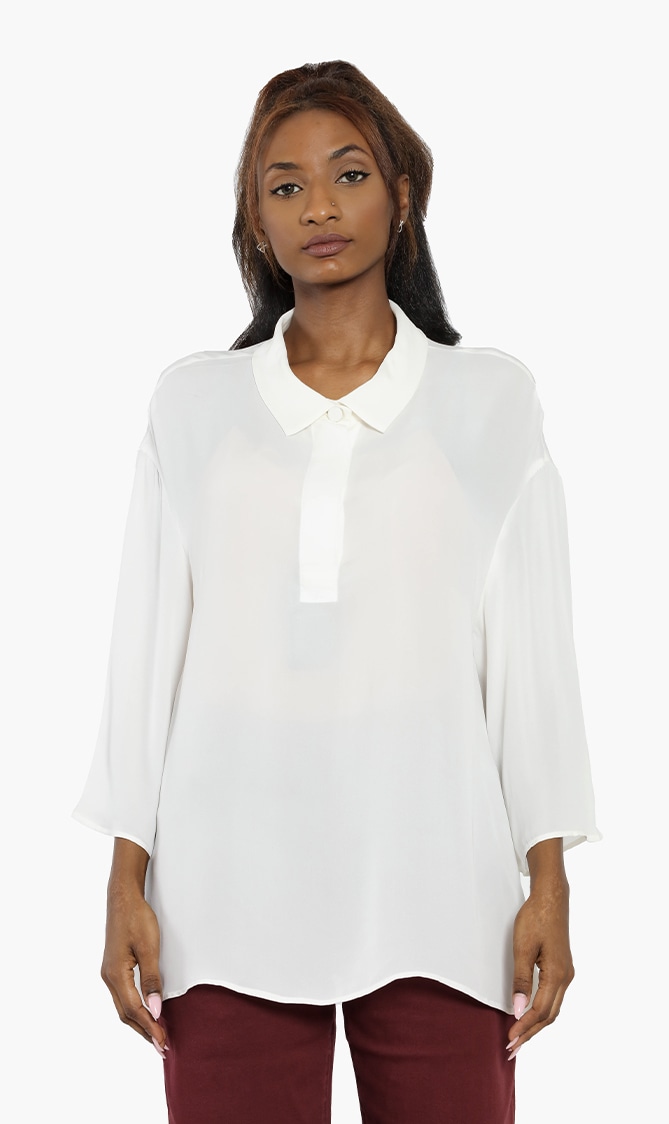 Emporio Armani Plain Silk Blouse