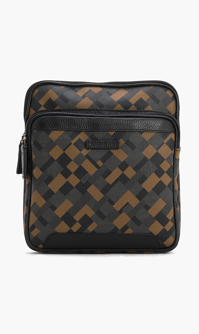 Cerruti Gere Printed Leather Crossbody