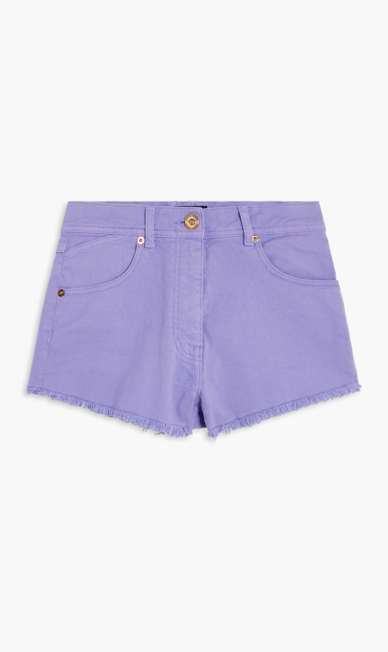Short Denim Denim Stretch Fabric, Purple