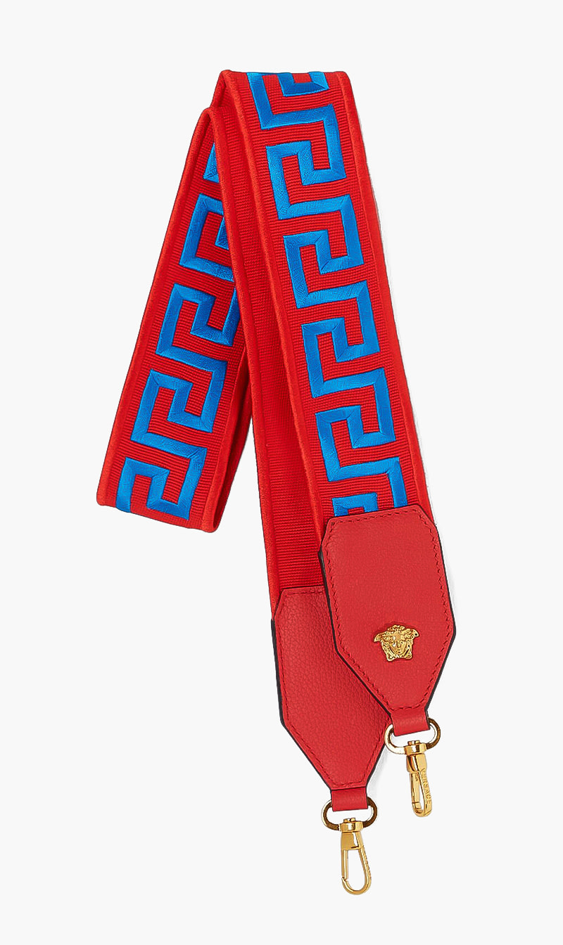 Greca Embroidered Bag Strap