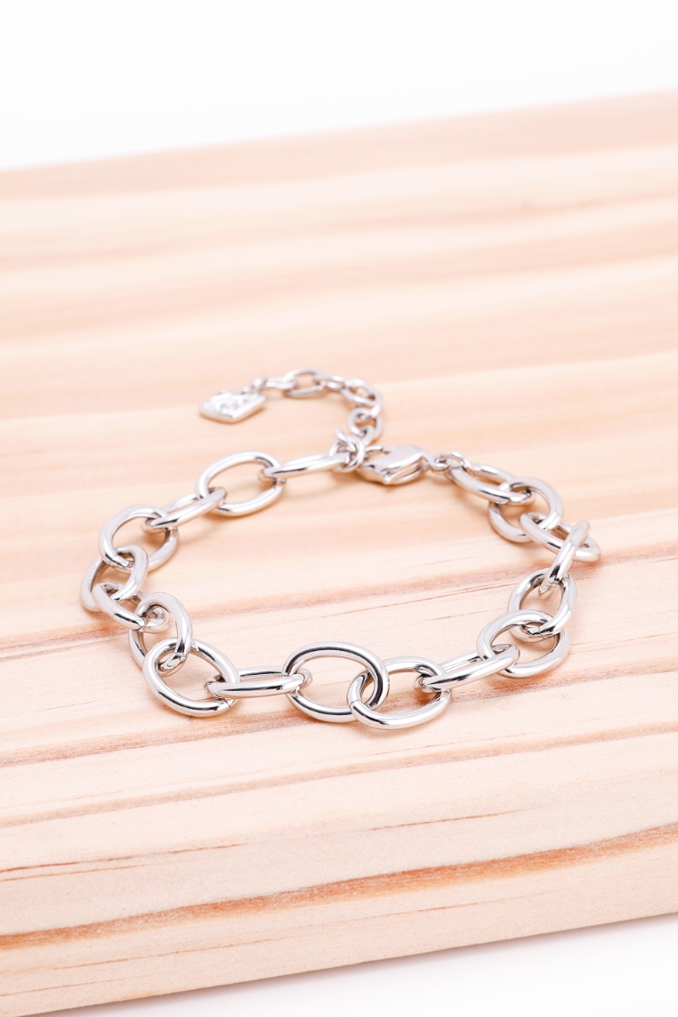 SWAROVSKI Oval Charm Silver Bracelet