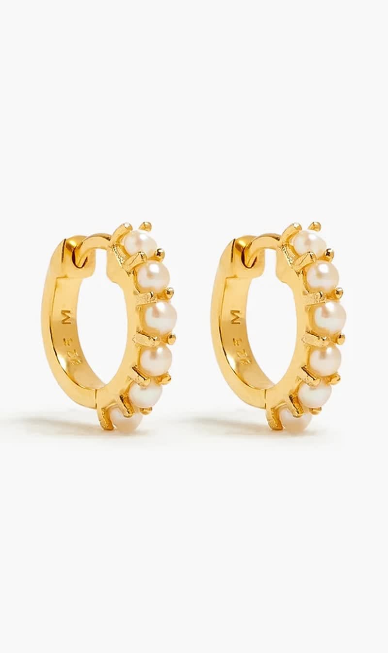 Missoma Gold Hinged Gemstone Huggies for Women
Missoma Gold Hinged Gemstone Huggies for Women