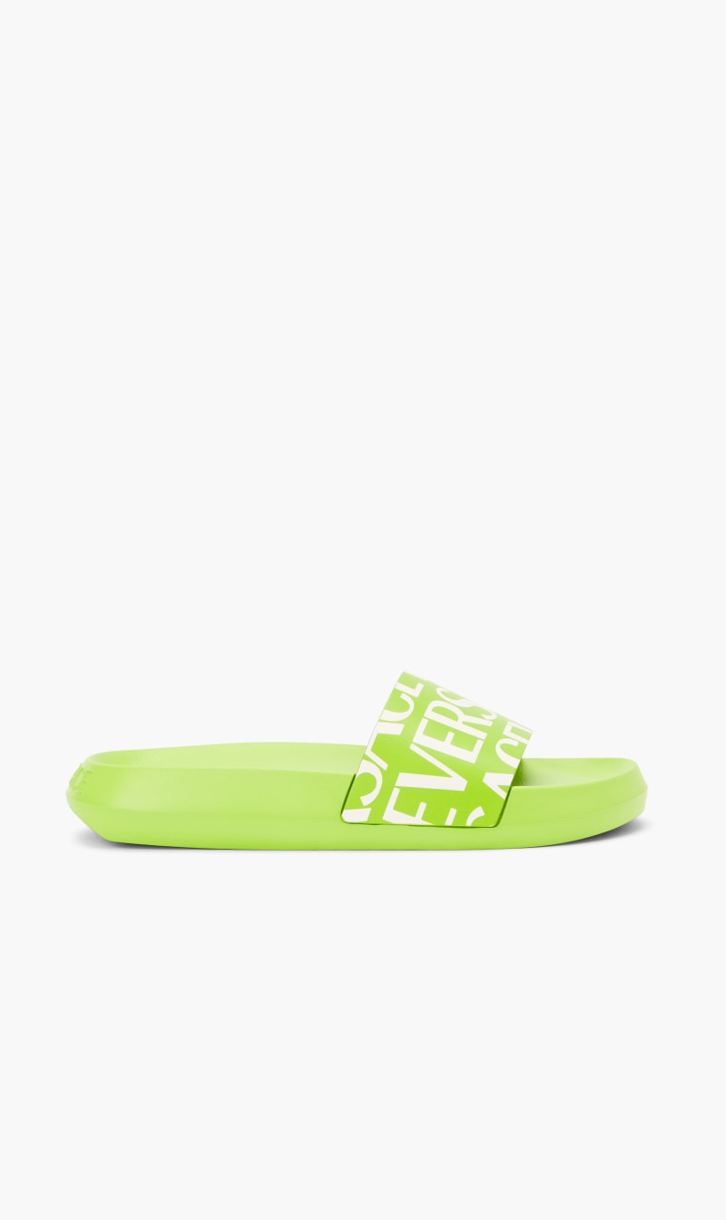 Versace Green Slides Calf Leather for Women | The Deal Outlet