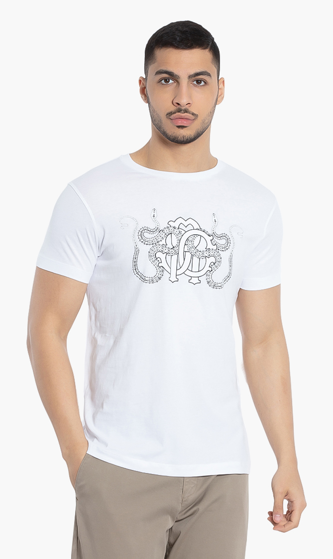 ROBERTO CAVALLI Logo Cotton T-shirt
