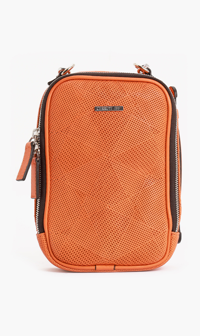 Cerruti Webbing Calf Leather Crossbody Bag