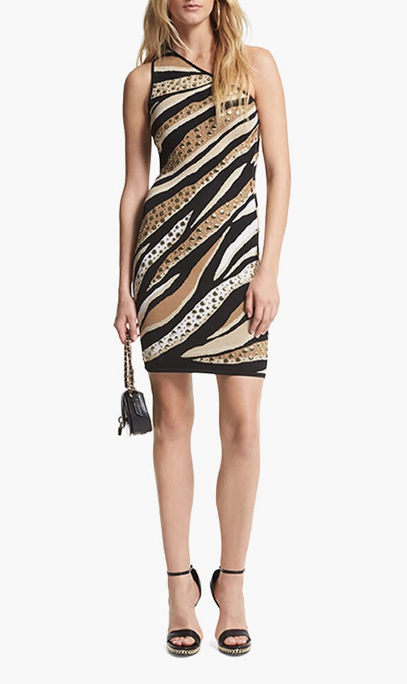 Michael Kors Multi-color Studded Tiger Jacquard Mini Dress for Women | The Deal Outlet
Michael Kors Multi-color Studded Tiger Jacquard Mini Dress for Women | The Deal Outlet