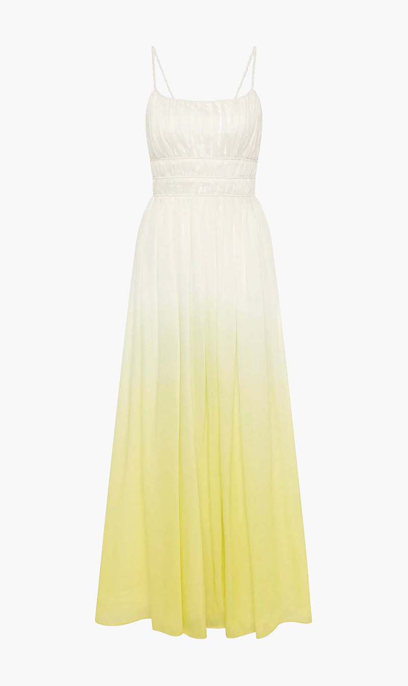 Aje Yellow Acapella Ruched Midi Dress for Women
Aje Yellow Acapella Ruched Midi Dress for Women