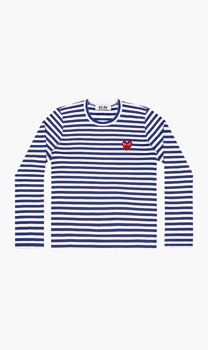 Play Striped Long Sleeved T-shirt, Blue