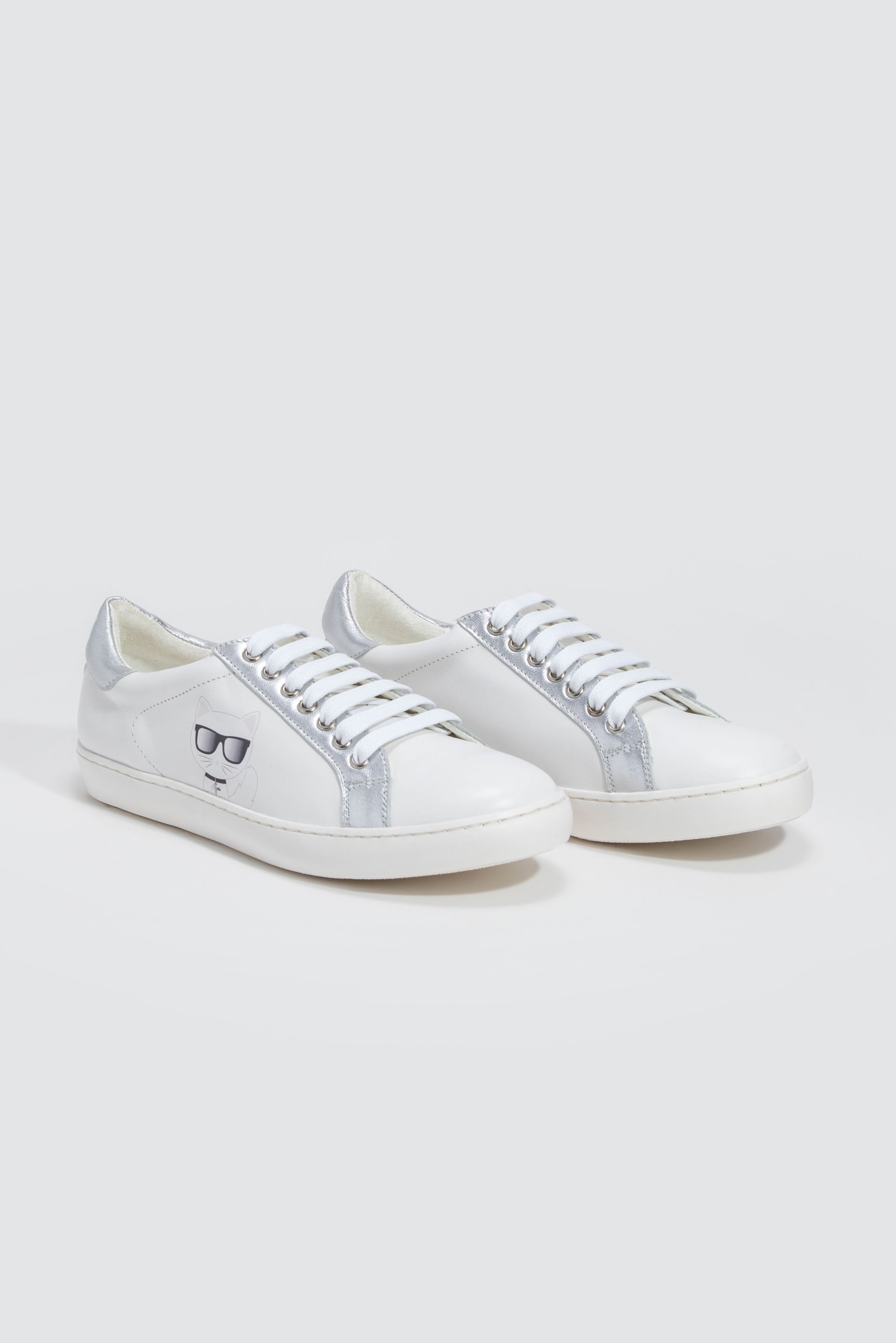 Karl Lagerfeld Choupette Leather Sneakers