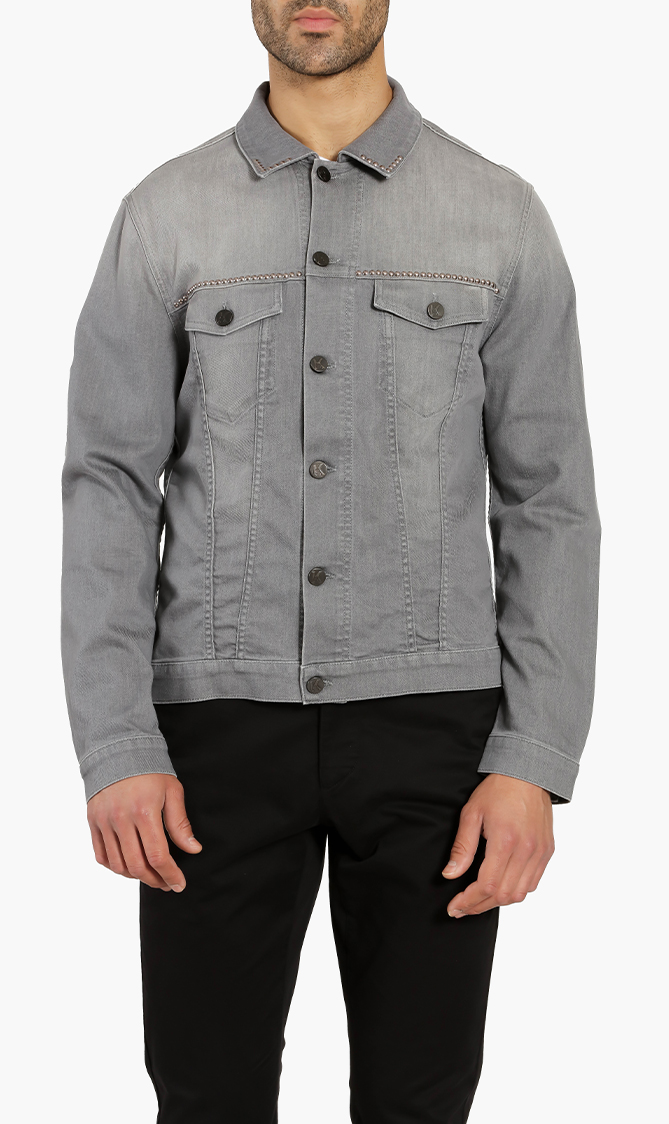 Karl Lagerfeld Chest Pockets Denim Jacket
