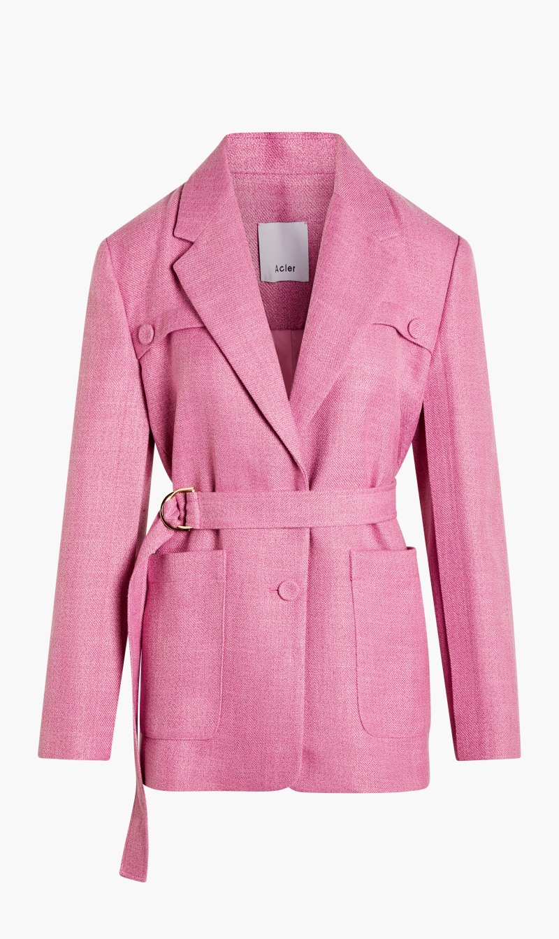 Acler Pink Yerbury Jacket for Women | The Deal Outlet