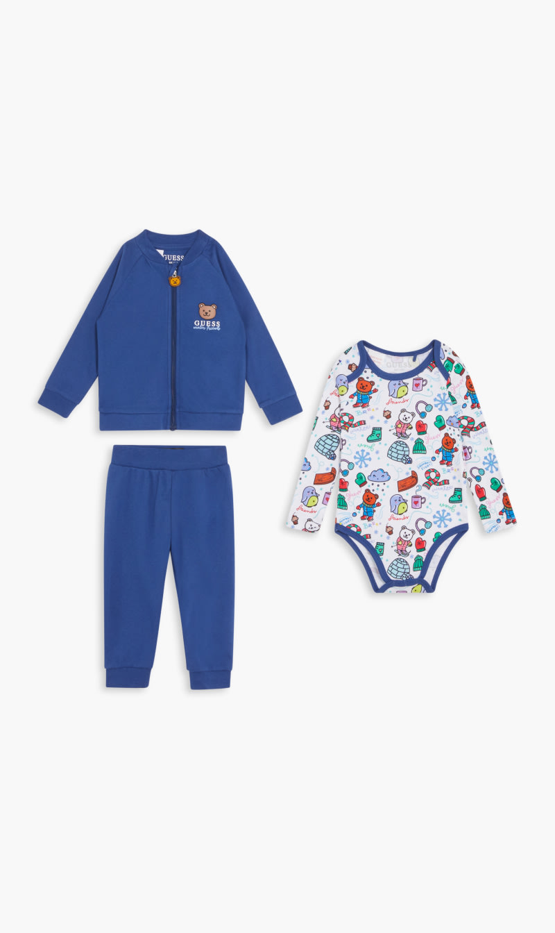 Set Jacket+ls Body+p - Brushed Interlock 190, Blue