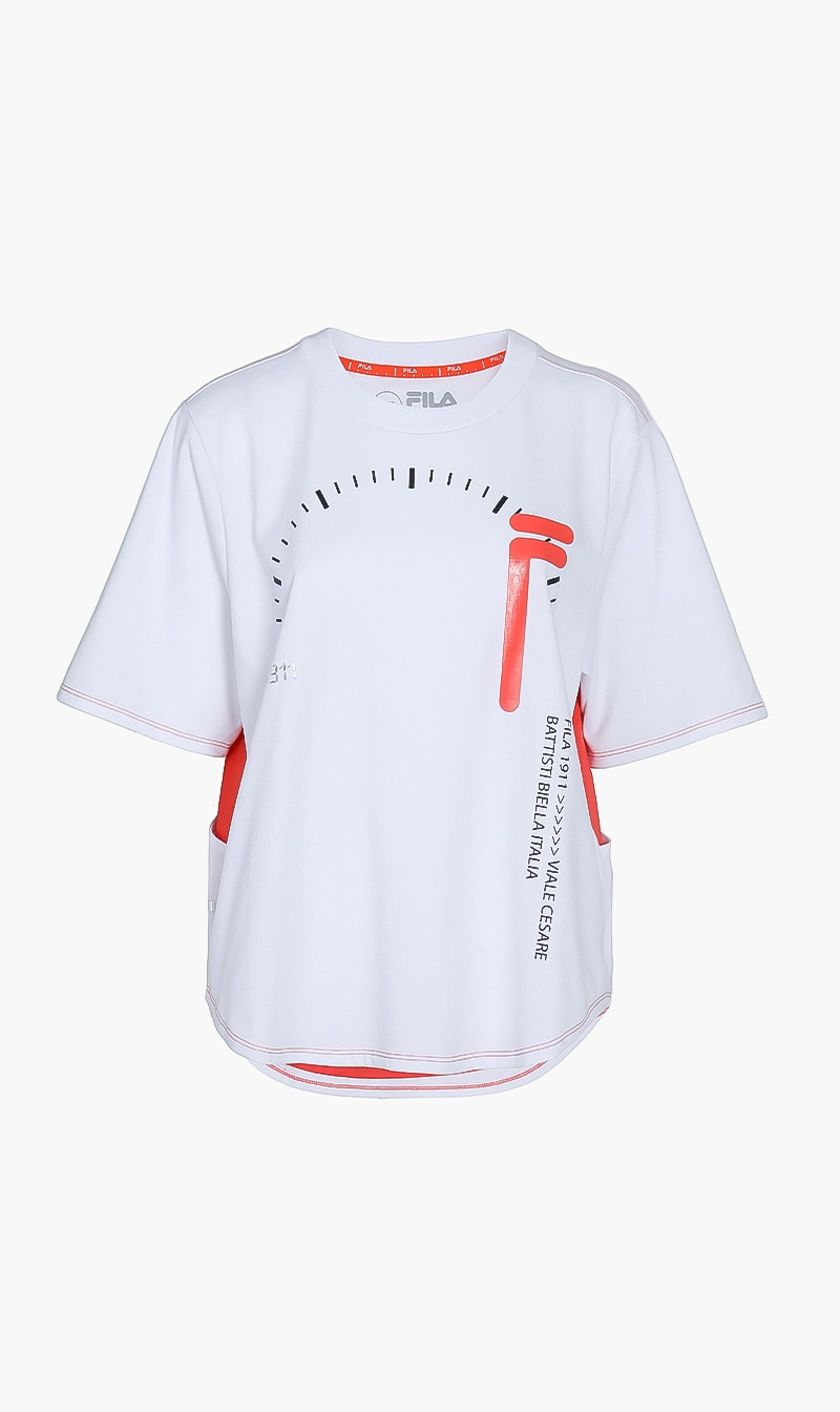 Landon Stopwatch T-shirt, White