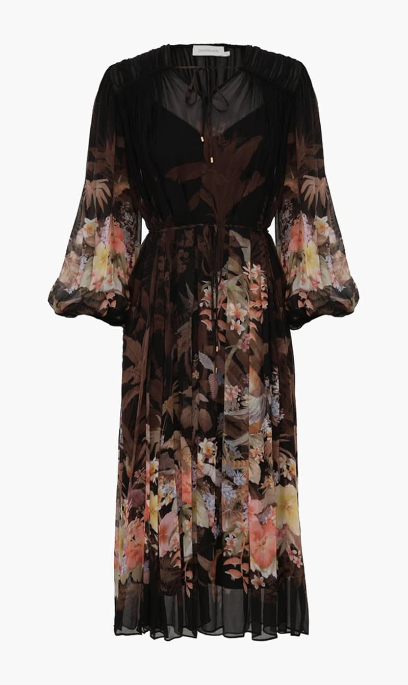 Zimmermann Black Illuminate Drawn Sheath Dress for Women
Zimmermann Black Illuminate Drawn Sheath Dress for Women