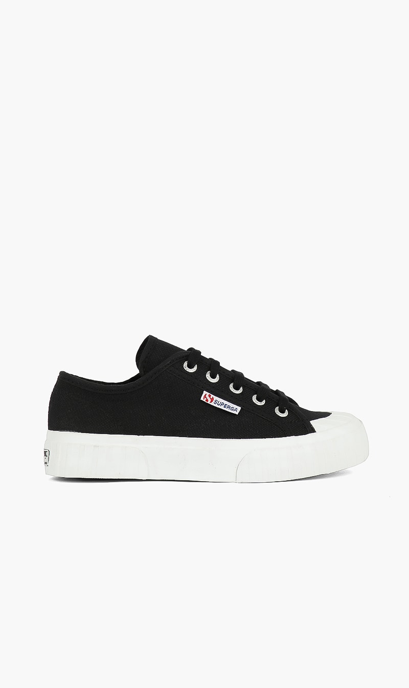 Superga Black Stripe Sneakers for Women | The Deal Outlet