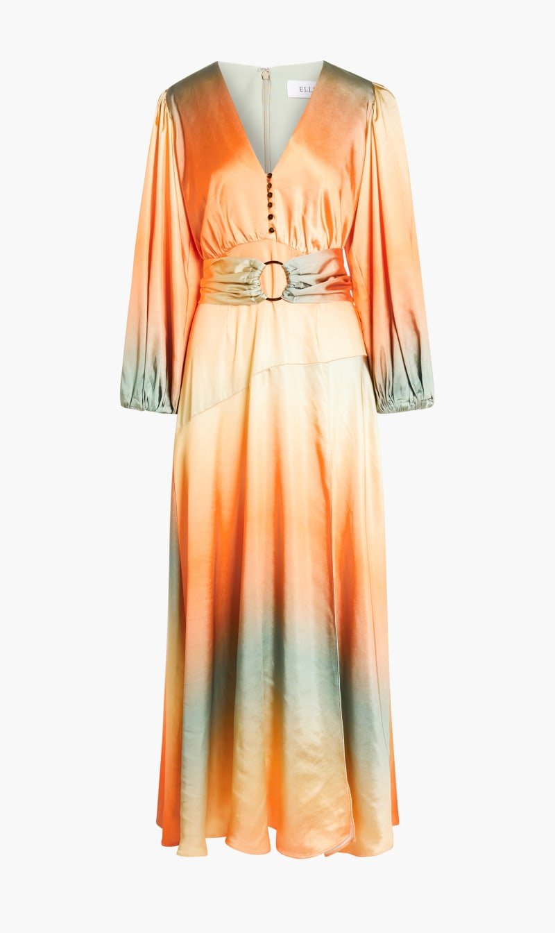 Elliatt Orange Troposhere Maxi Dress for Women | The Deal Outlet