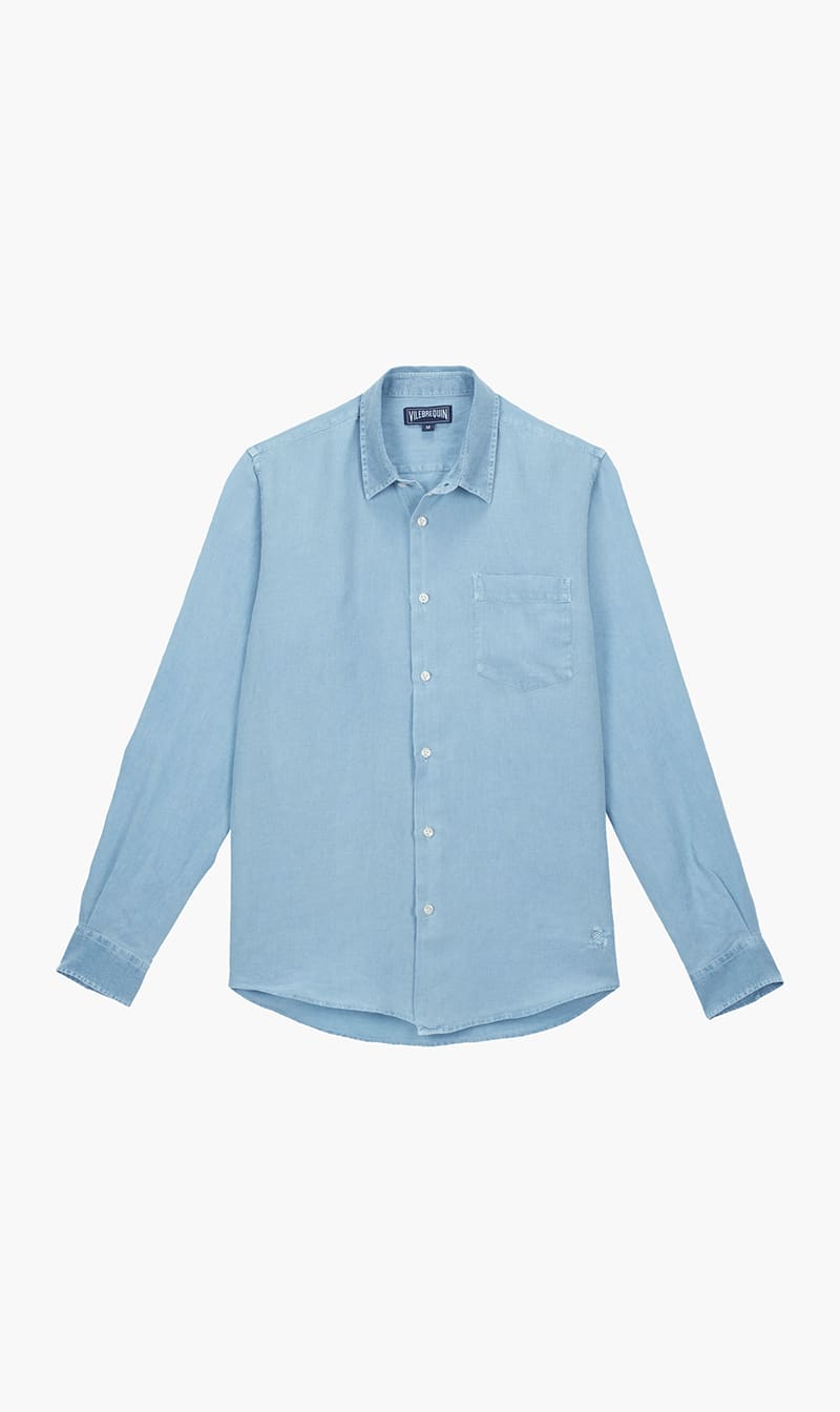 Vilebrequin Blue Caroubis Chemise Cr24 Lin G Dyed M Co Genet for Men | The Deal Outlet
Vilebrequin Blue Caroubis Chemise Cr24 Lin G Dyed M Co Genet for Men | The Deal Outlet